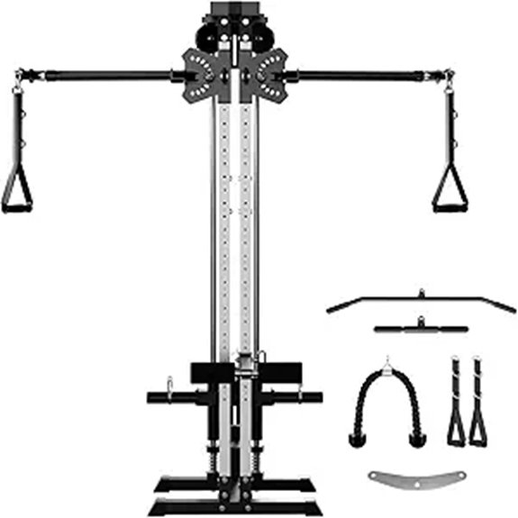 GMWD Wall-Mounted Cable Machine with Adjustable Arms