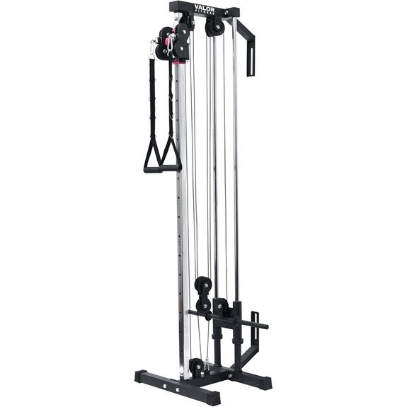 Valor Fitness Wall-Mounted Cable Machine with Pulley System