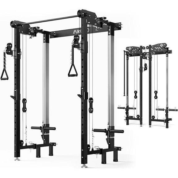 Mikolo Folding Wall-Mounted Power Rack & Crossover
