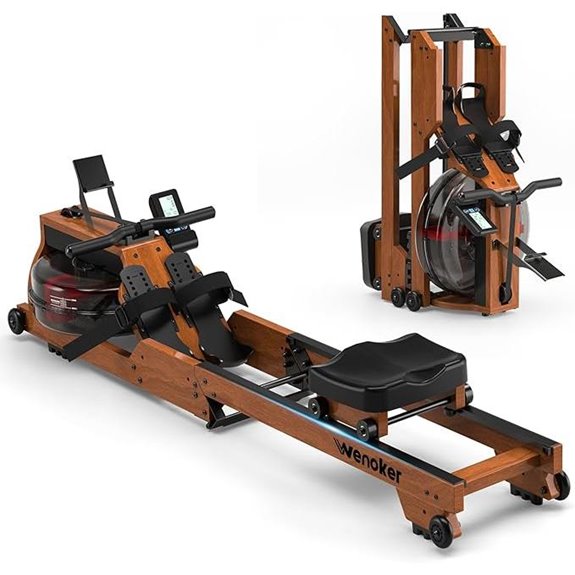 Water Rowing Machine with Monitor and Bluetooth