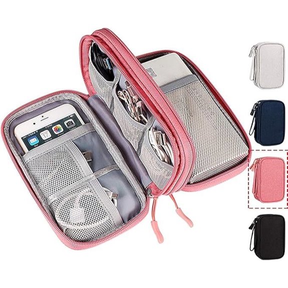 Waterproof Electronic Travel Organizer for Cables and Devices