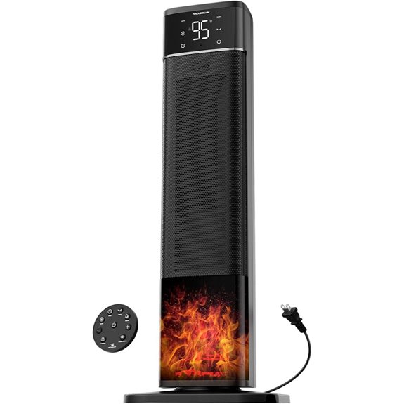 Portable Electric Space Heater with Remote