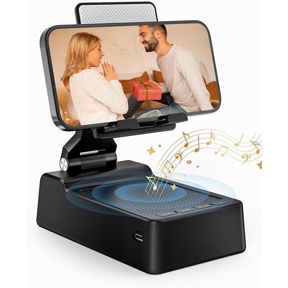 Bluetooth Phone Stand with Speaker - Universal Compatibility
