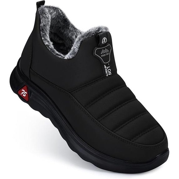 Shibever Women’s Warm Fur-Lined Waterproof Snow Boots