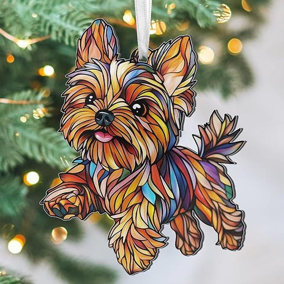 FLAGWIX Yorkie Christmas Acrylic Ornament