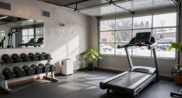 all weather garage gym setup