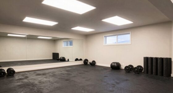 bright safe basement workout
