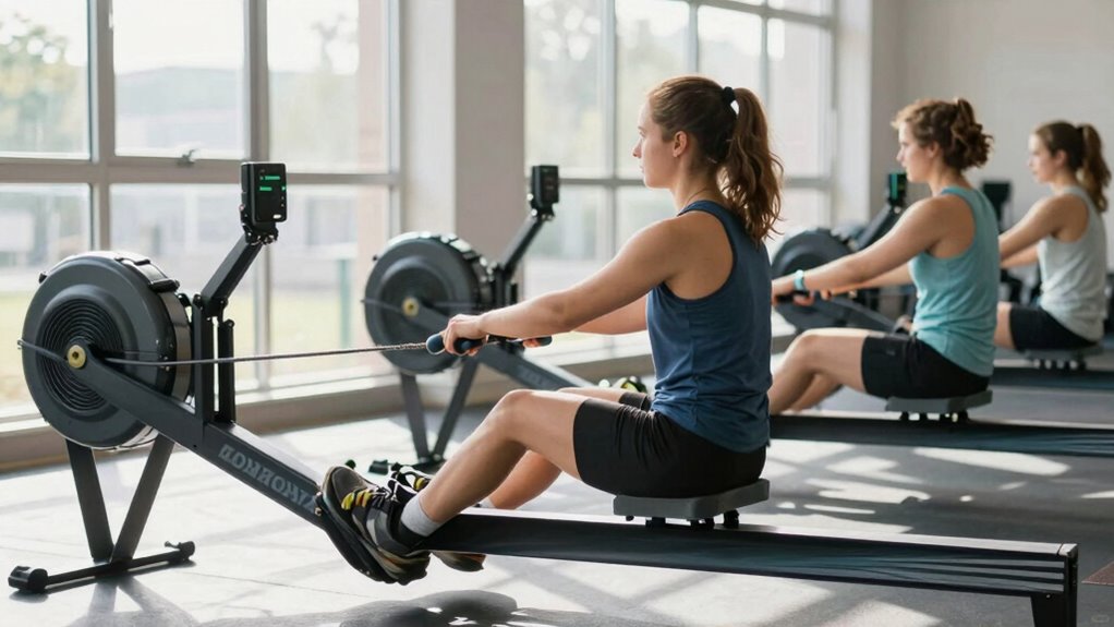 consistent gradual rowing progress