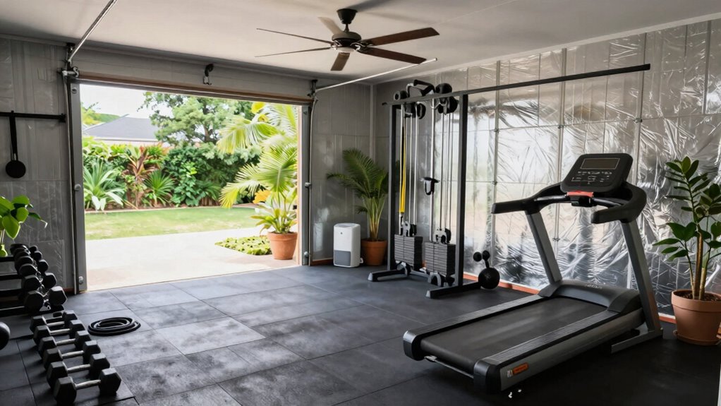 organized lighting and ventilation