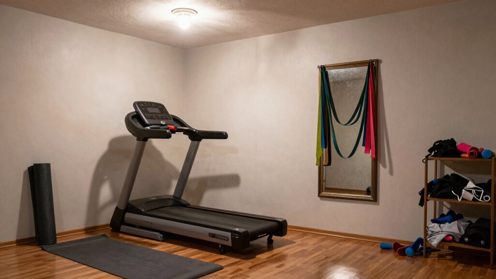 organized safe functional workout space