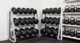organizing heavy strength equipment
