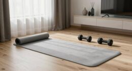 silent apartment workout setup